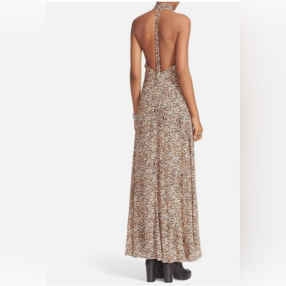 NWT//Free People Animal Instincts Patterned High Low Maxi Dress - Picture 5 of 8